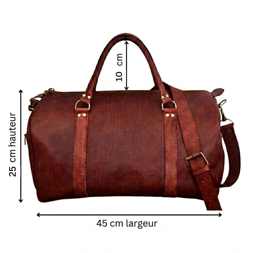 FAYROS Sac Voyage en Cuir