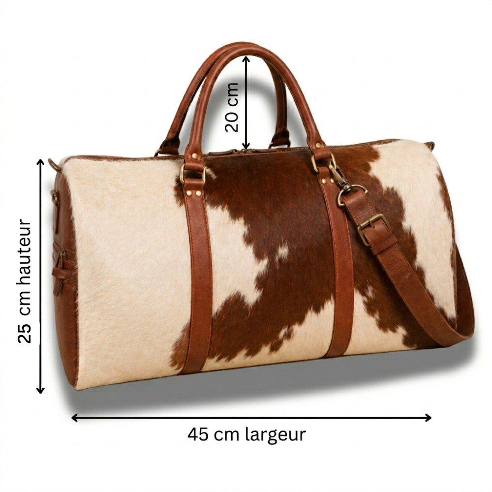 FAYROS Sac Voyage en Cuir - Prestige